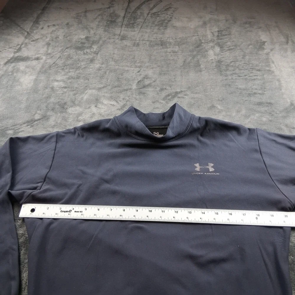 Under Armour Tactical Mock‎ Neck Shirt Mens XL Black Long Sleeve Base Layer Top